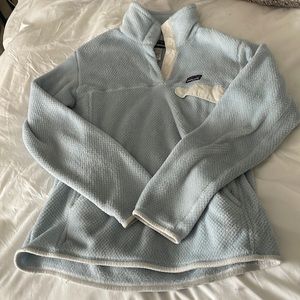 Light Blue Patagonia Snap Pullover M